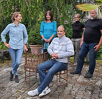Vorstand des Ortsverbands Schongau (v.l.n.r.): Esra Böse (Sprecherin), Bettina Buresch (Beisitzerin), Andreas Hornsteiner (Sprecher), Babett Schwöbel (Schriftführerin), Markus Keller (Beisitzer)